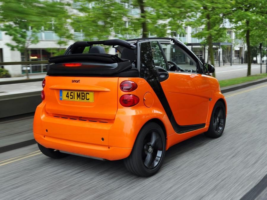  Smart ForTwo Cabrio Edition Nightorange (A451) 2011 года  (UK) (фото 11 из 12)